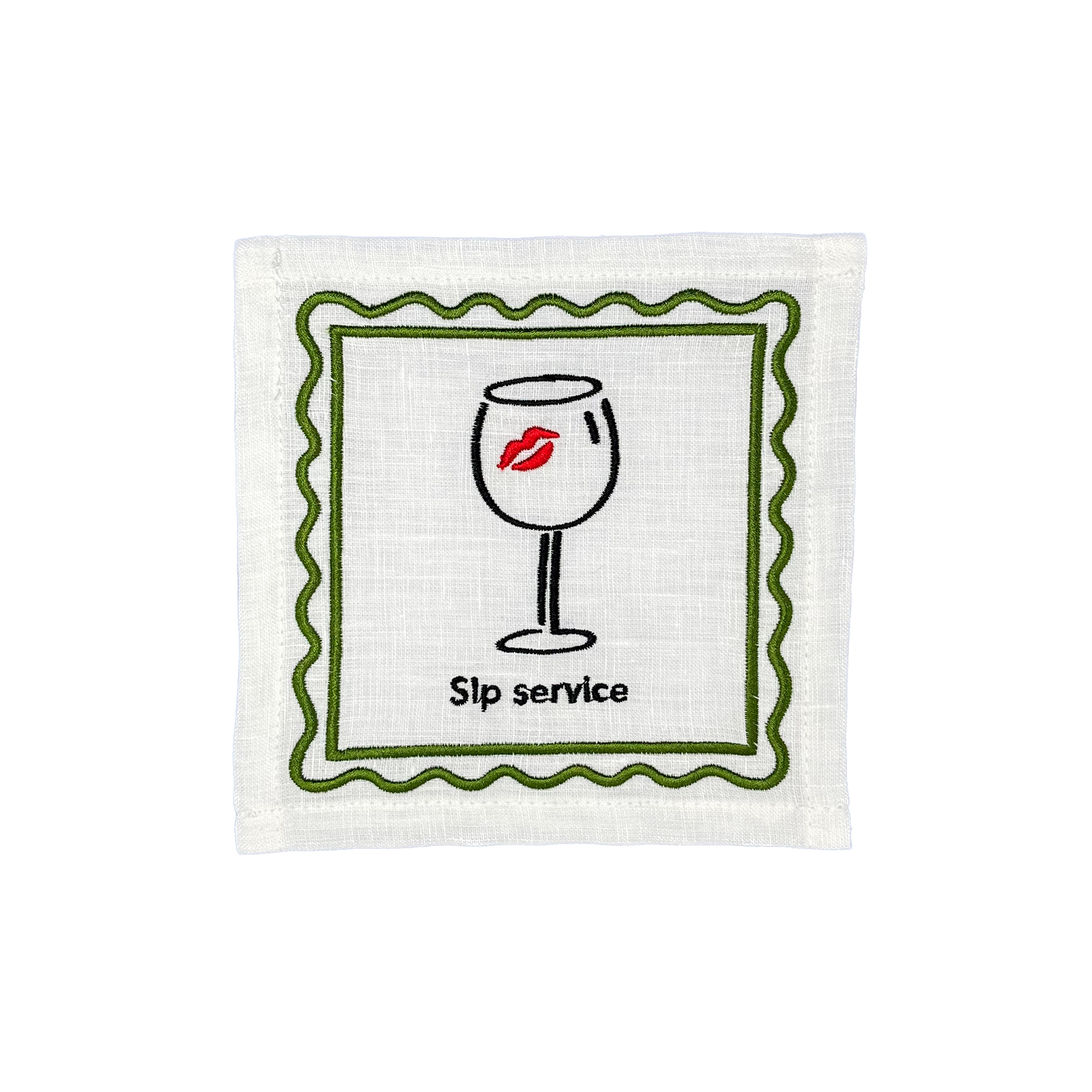 Cheeky Linen Cocktail Napkins | Set of 4