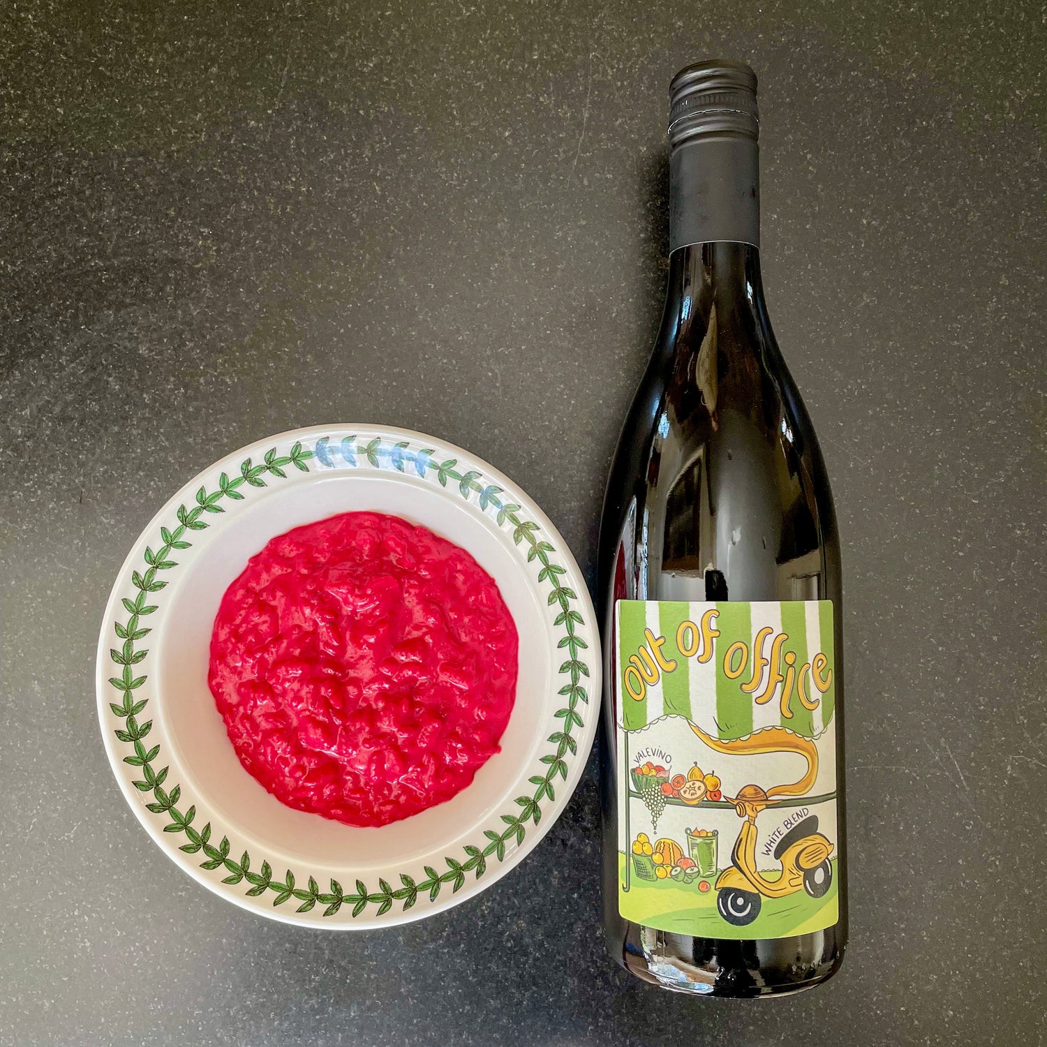Out of Office Beet & Goat Cheese Risotto